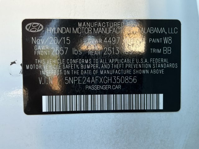 Used 2016 White Hyundai SE image 24