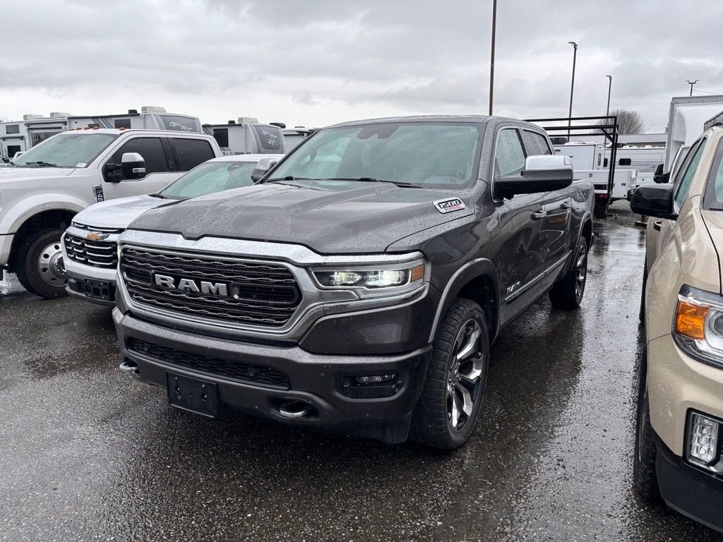 Gray 2021 RAM 1500 Limited Crew Cab 4WD Pickup Truck Four-Wheel Drive