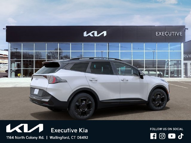 New 2027 Glacial White Pearl / Black Ro Kia X-Line image 6