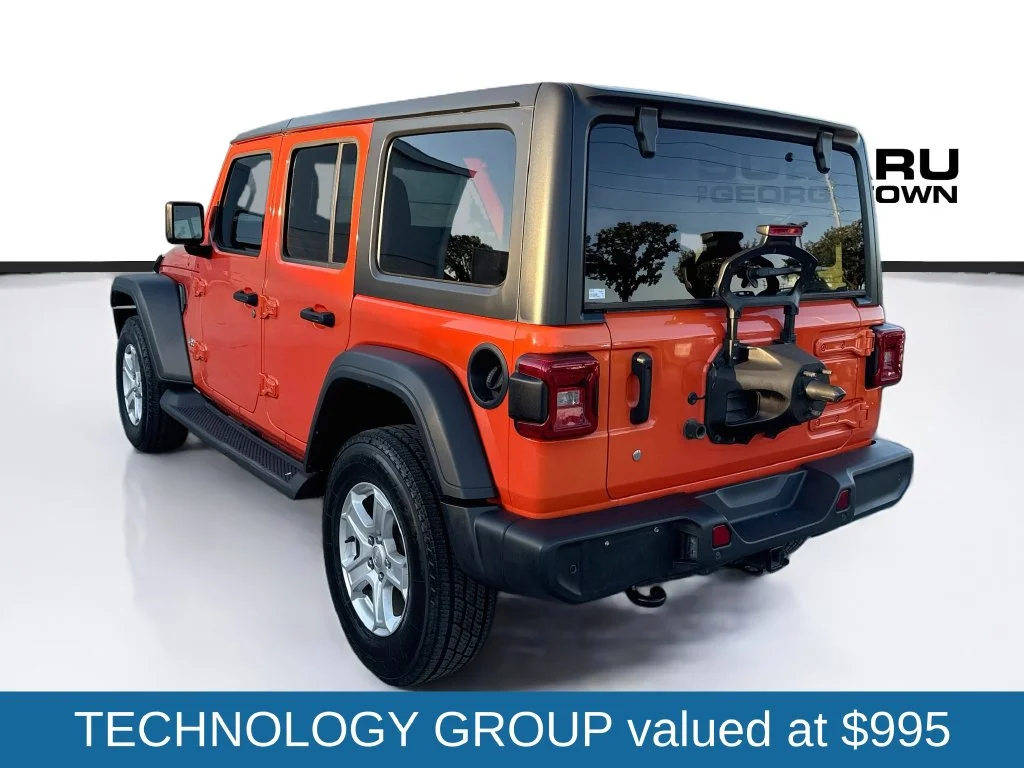 Used 2018 Orange Jeep Unlimited Sport S image 6