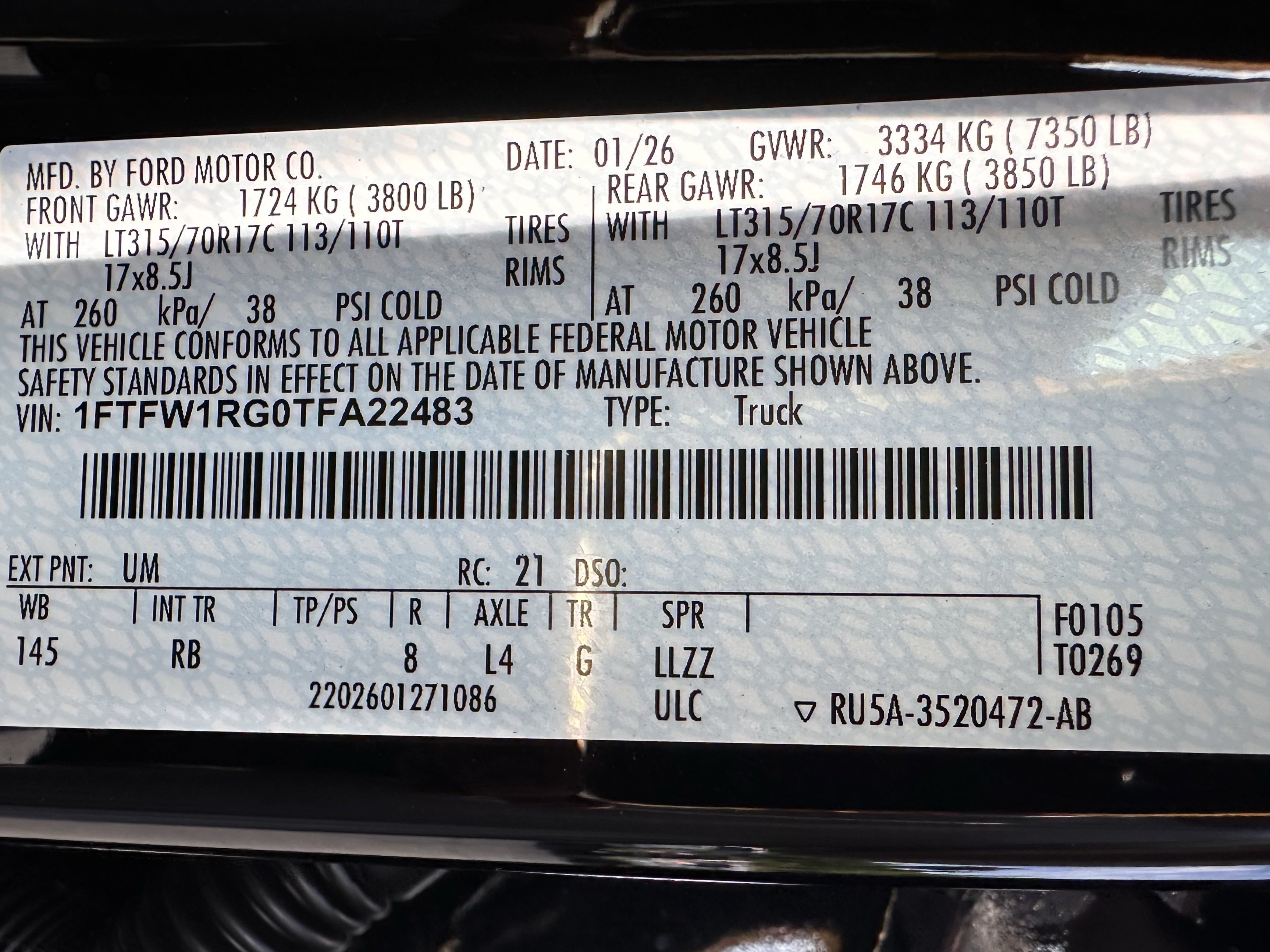New 2026 Agate Black Metallic Ford Raptor® image 11