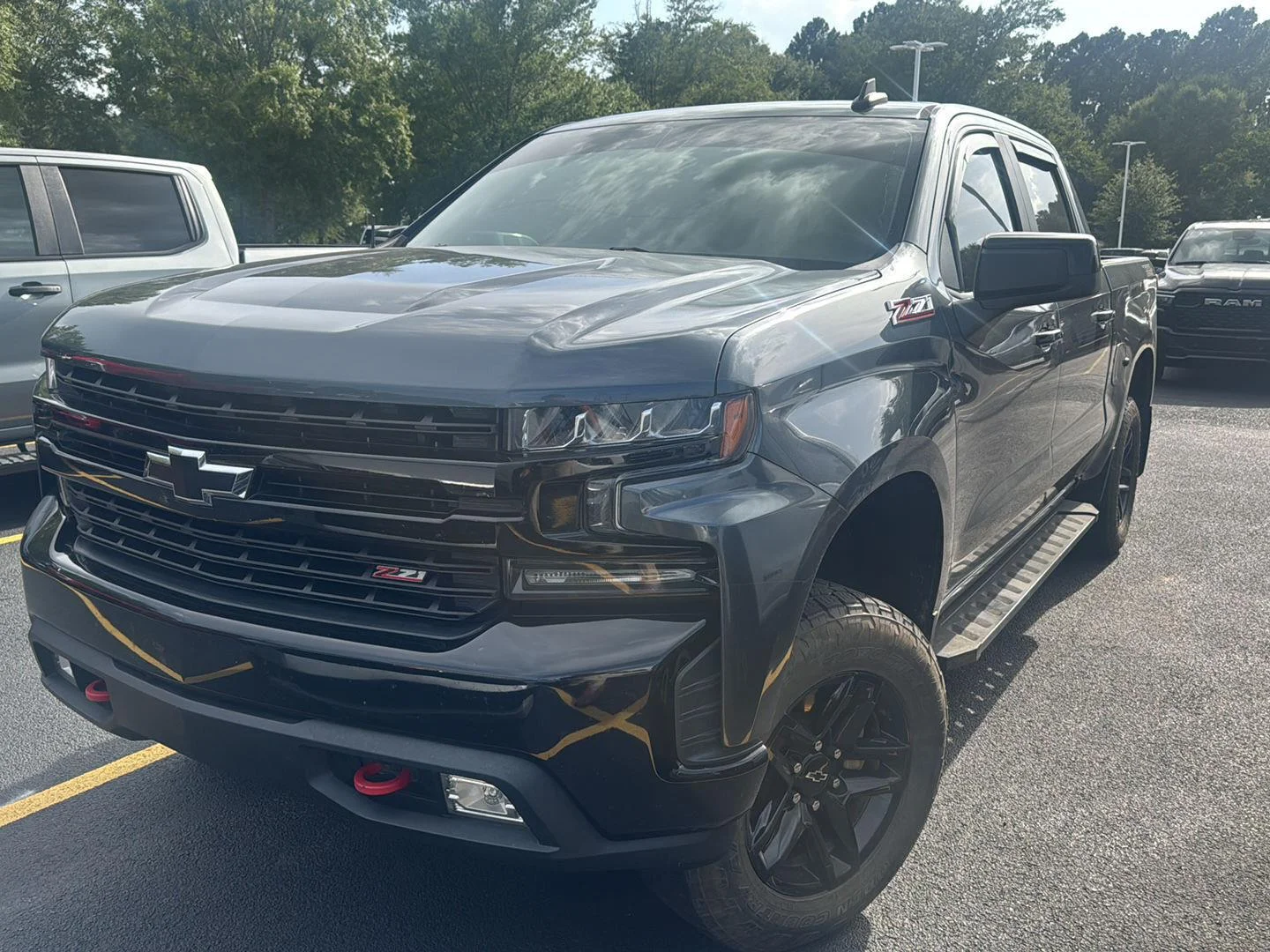 Used 2021 SHADOW GRAY METALLIC Chevrolet LT Trail Boss image 9