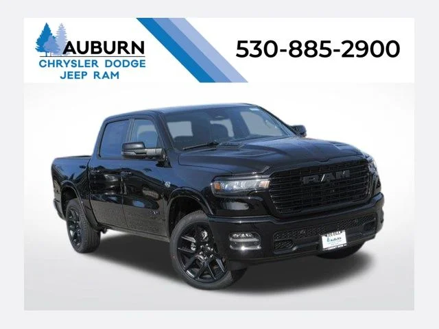 New 2026 Diamond Black Crystal Pearl-Coat Exterior Paint RAM LARAMIE image 1