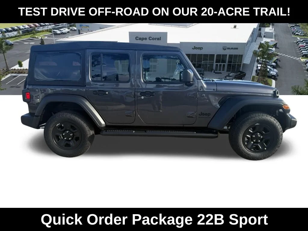 New 2026 Granite Crystal Metallic Clear-Coat Exterior Paint Jeep Sport image 3