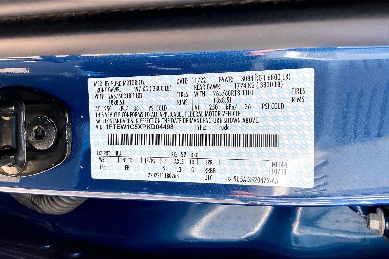 Used 2023 Atlas Blue Metallic Ford XLT image 33