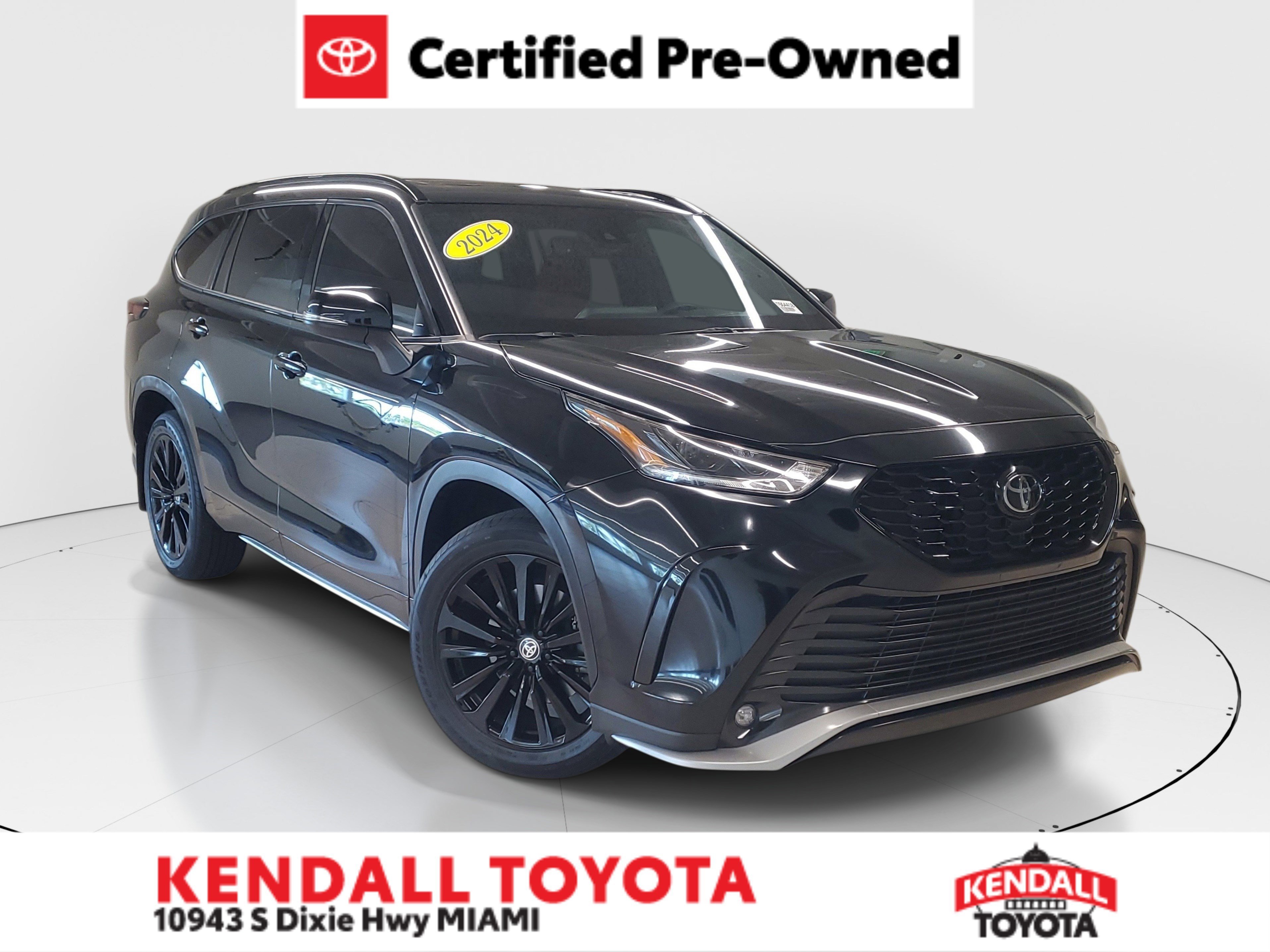 Used 2024 Midnight Black Metallic Toyota LE image 1