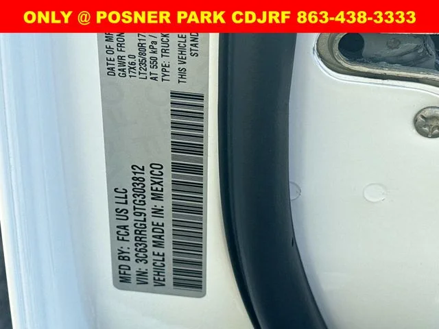 New 2026 Bright White Clear-Coat Exterior Paint RAM TRADESMAN image 33