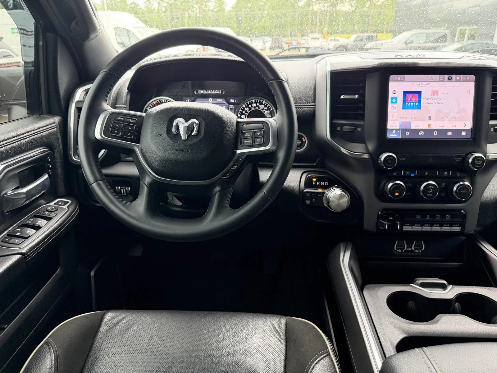 Used 2022 Diamond Black Crystal Pearlcoat Ram Laramie image 8