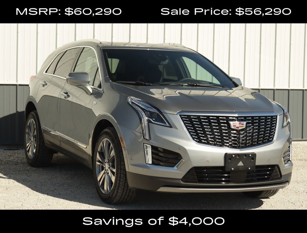 Argent Silver Metallic 2025 Cadillac XT5 Premium Luxury AWD SUV / Crossover Four-Wheel Drive