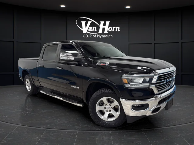 Used 2022 Diamond Black Crystal Pearlcoat Ram Laramie image 1