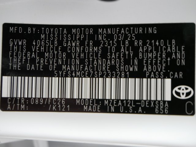 Certified Used 2025 Wind Chill Pearl Toyota SE image 31