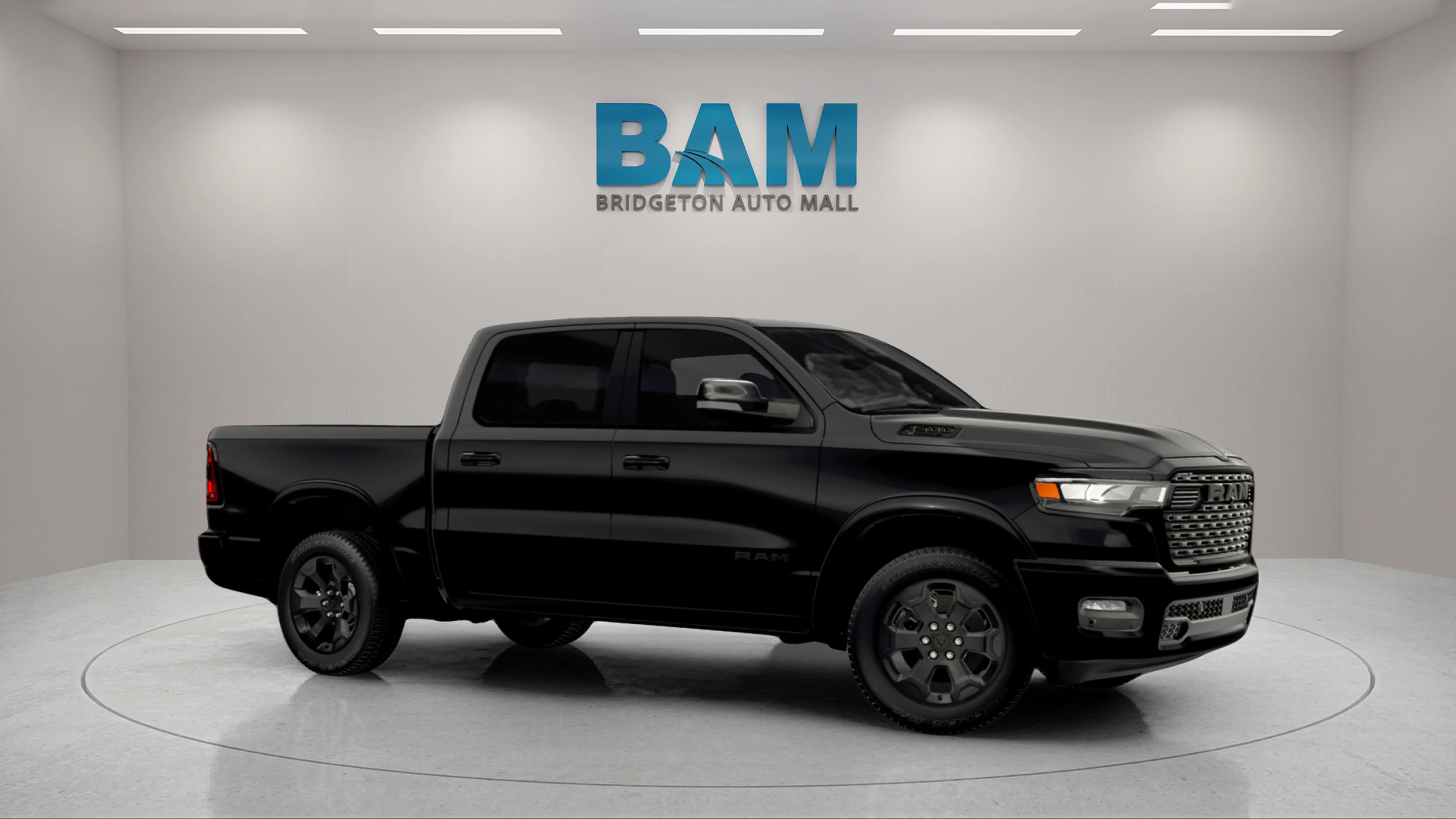 New 2026 Diamond Black Crystal Pearl-Coat Exterior Paint RAM Big Horn image 1