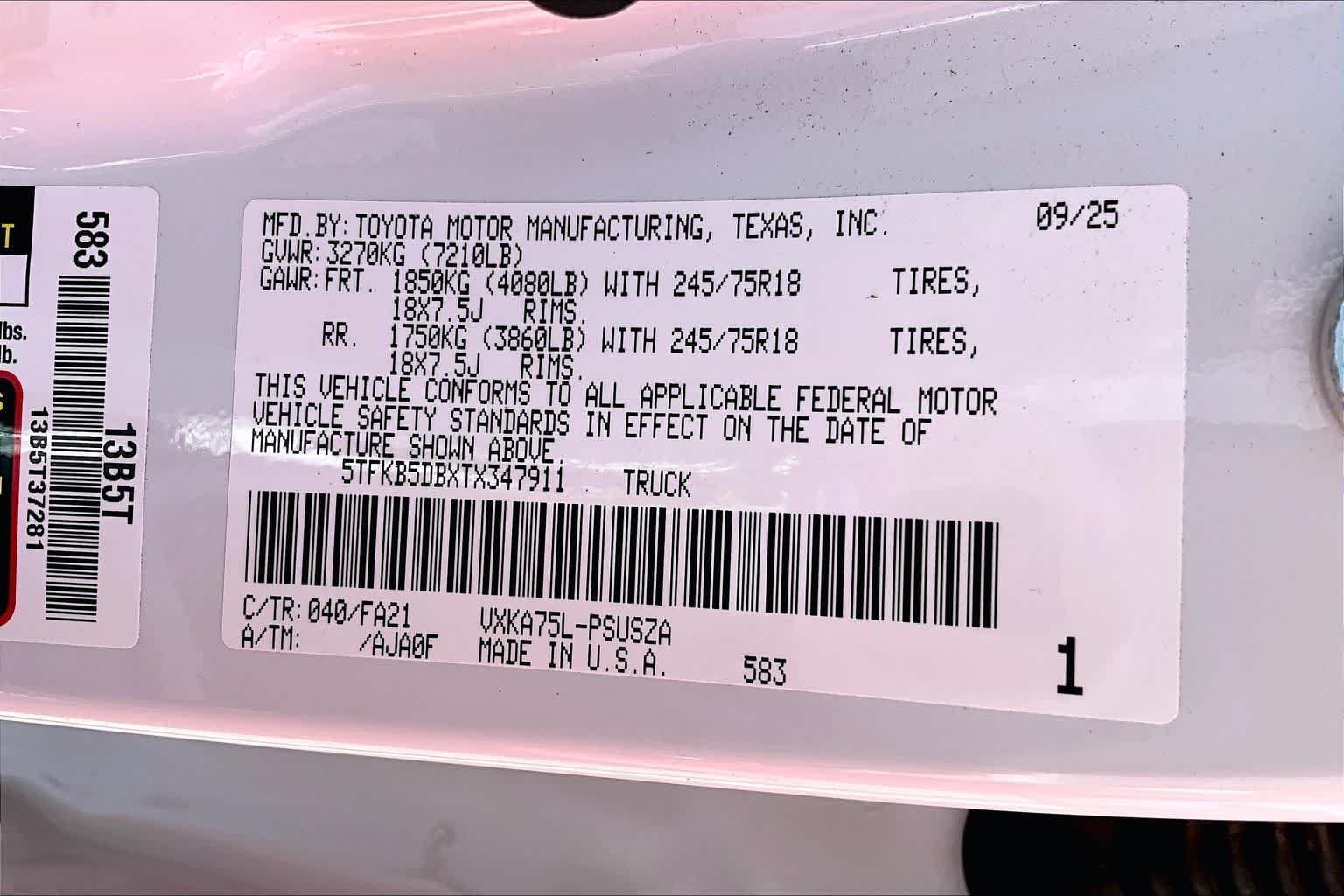Used 2026 Ice Cap Toyota SR image 34