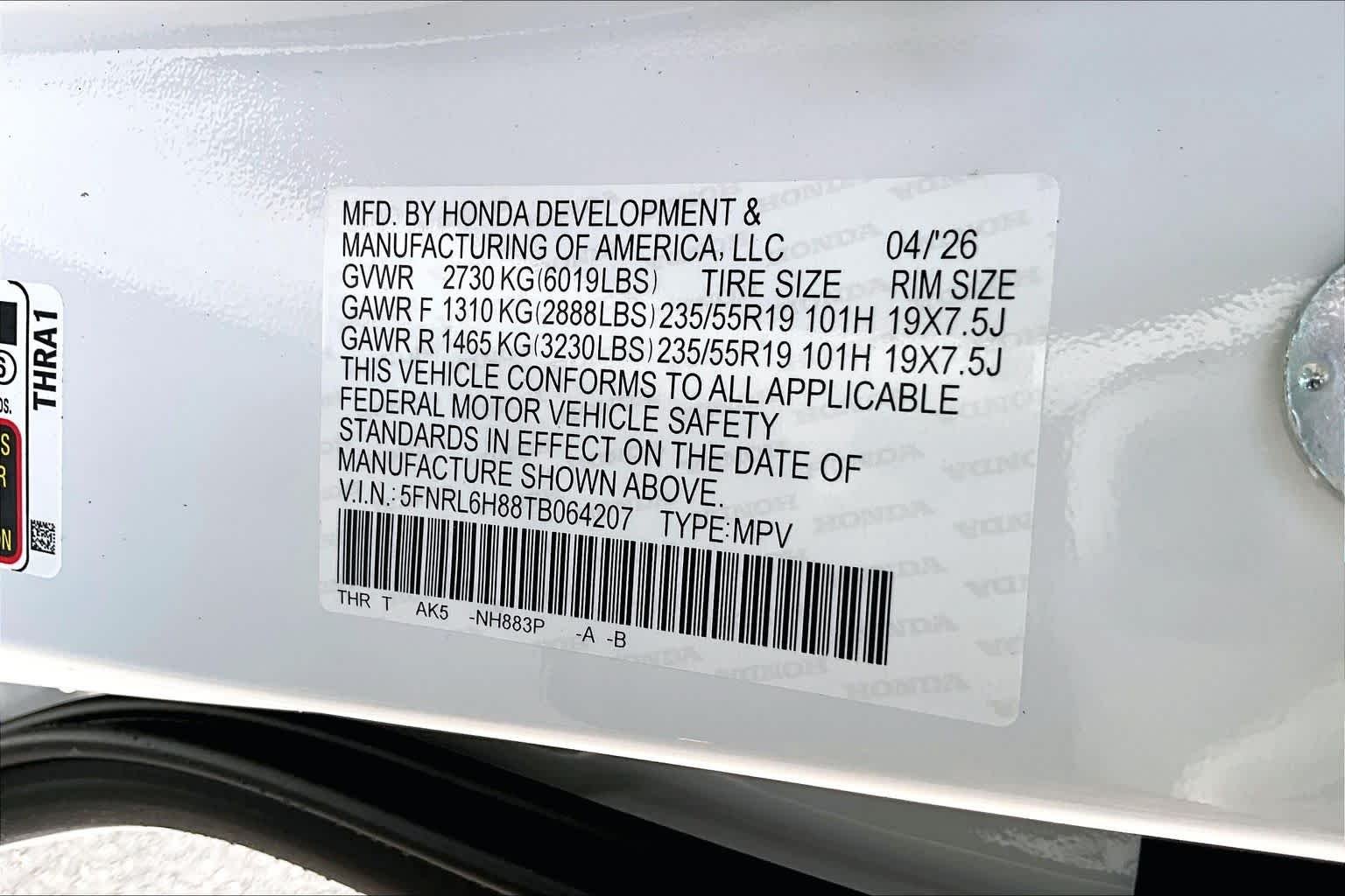 2026 Honda Odyssey Touring - Photo 14