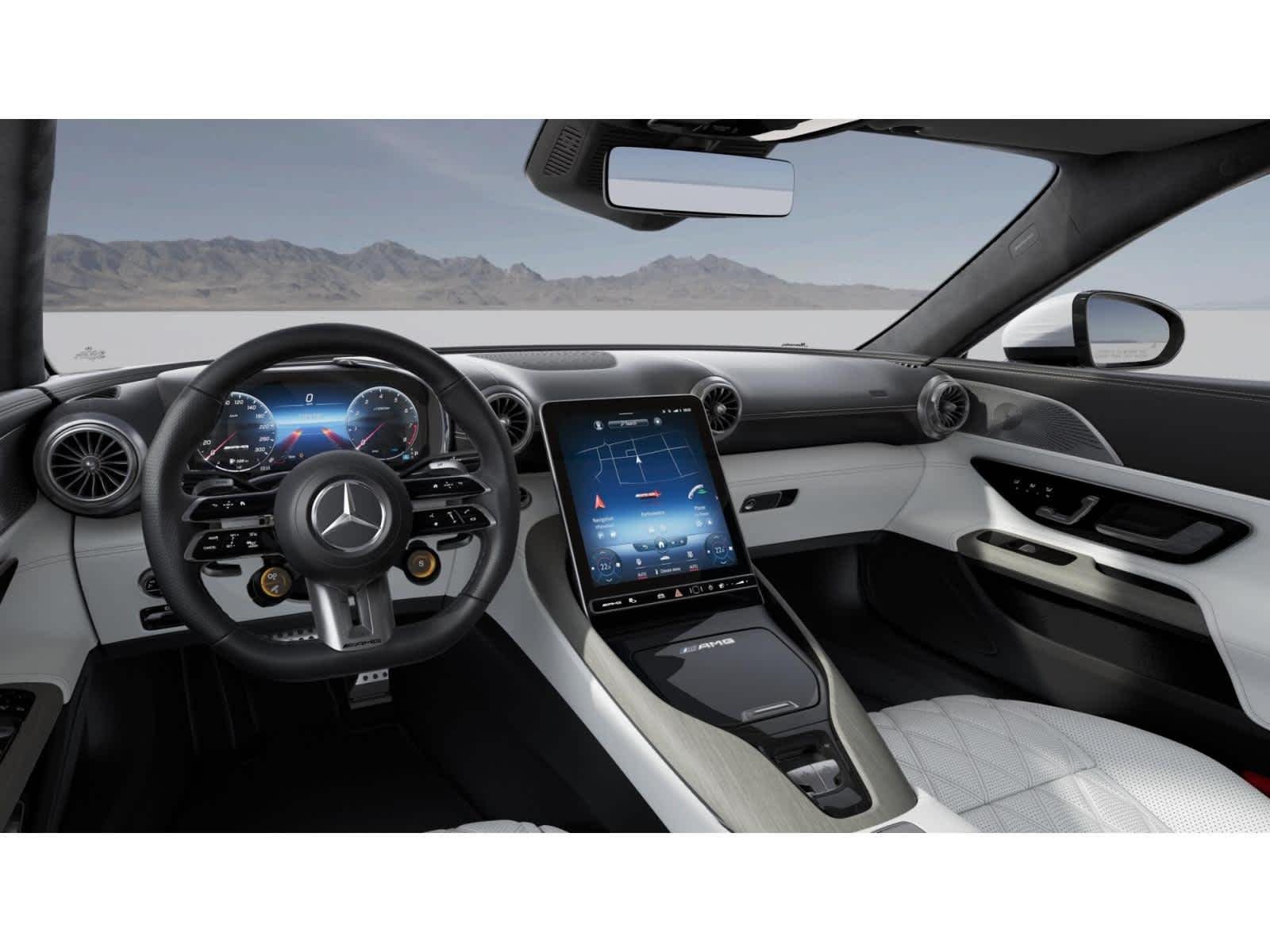 New 2027 MANUFAKTUR Moonlight White Metallic Mercedes-Benz AMG® SL 43 Roadster image 2