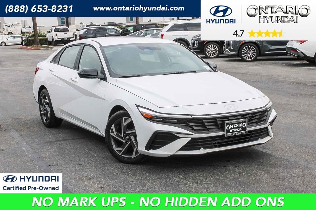 Certified Used 2025 White Hyundai SEL Sport image 1