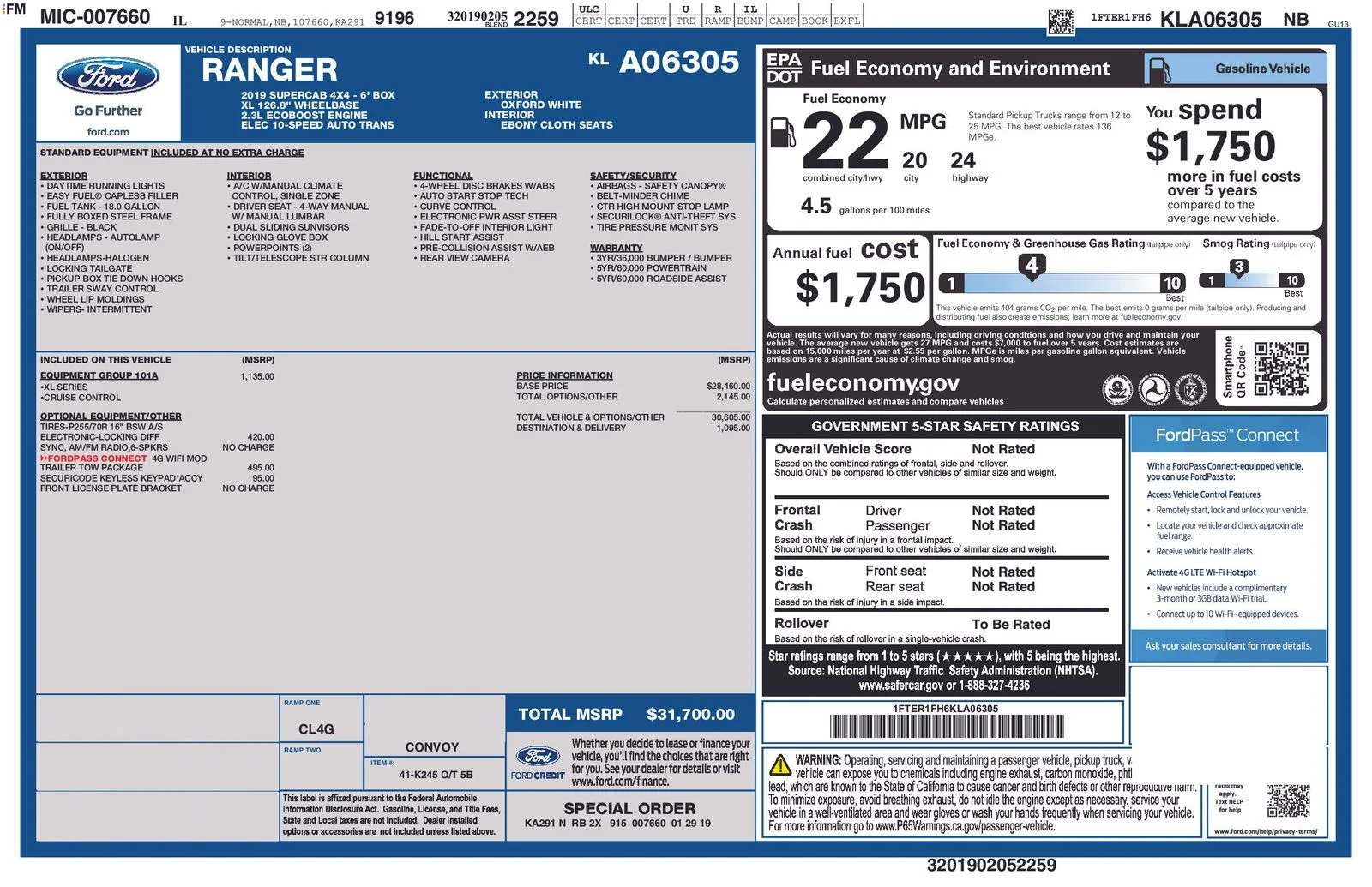 Used 2019 White Ford XL image 3