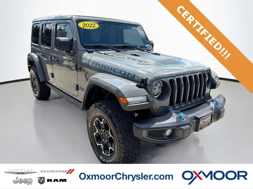 Used 2022 Sting-Gray Clearcoat Jeep Unlimited Rubicon image 1