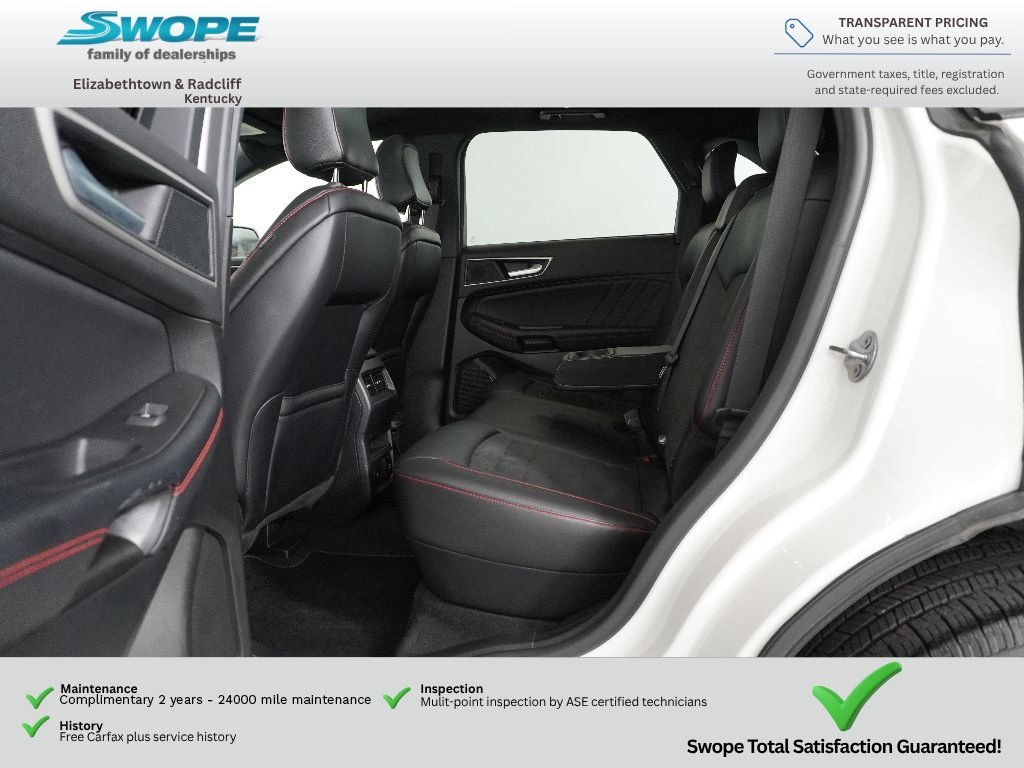 Used 2024 Star White Metallic Tri-Coat Ford ST-Line image 11