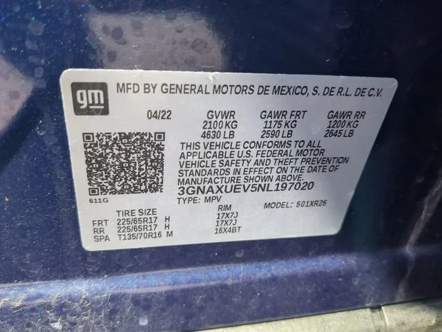 Used 2022 Blue Glow Metallic Chevrolet LT image 34