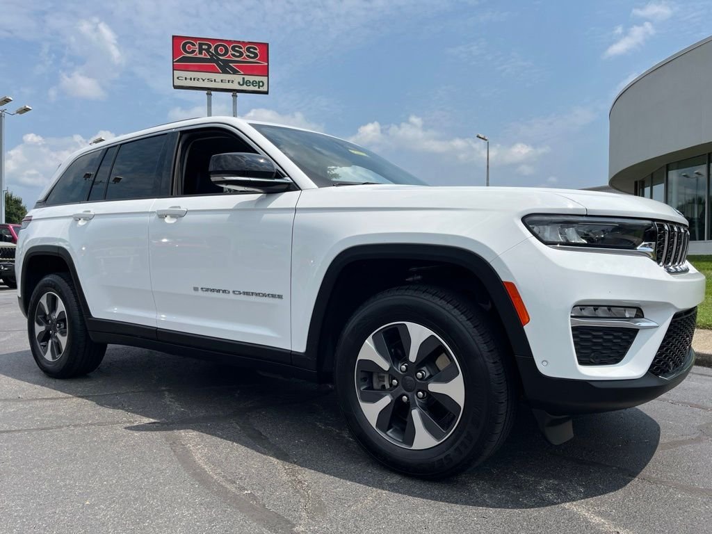 Used 2022 Bright White Clearcoat Jeep 4xe image 47