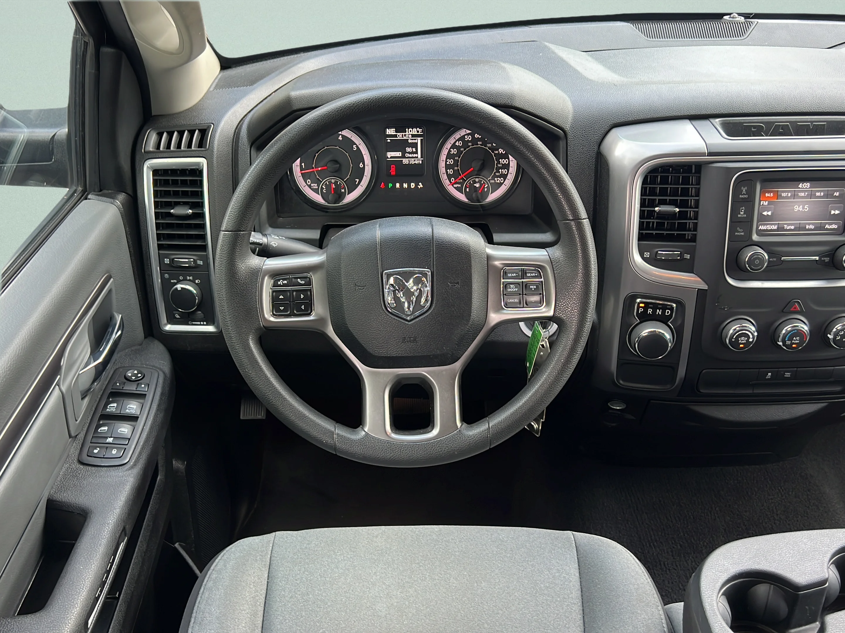 Used 2024 Diamond Black Crystal Pearlcoat Ram SLT image 12