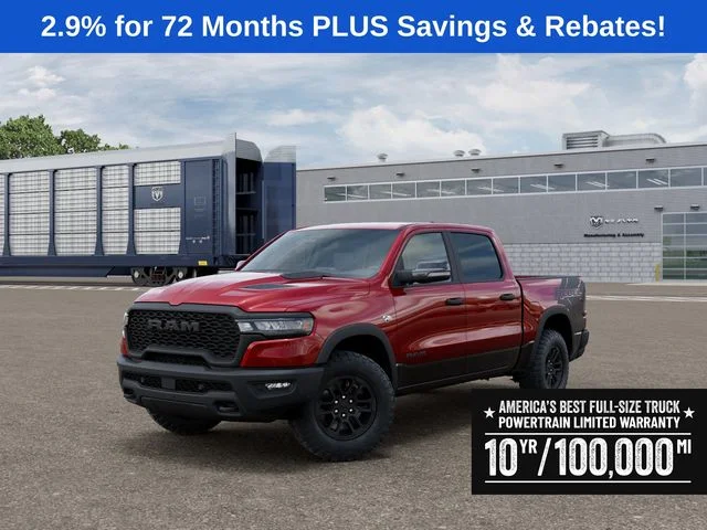 New 2026 Molten Red Pearl-Coat Exterior Paint RAM Rebel image 1