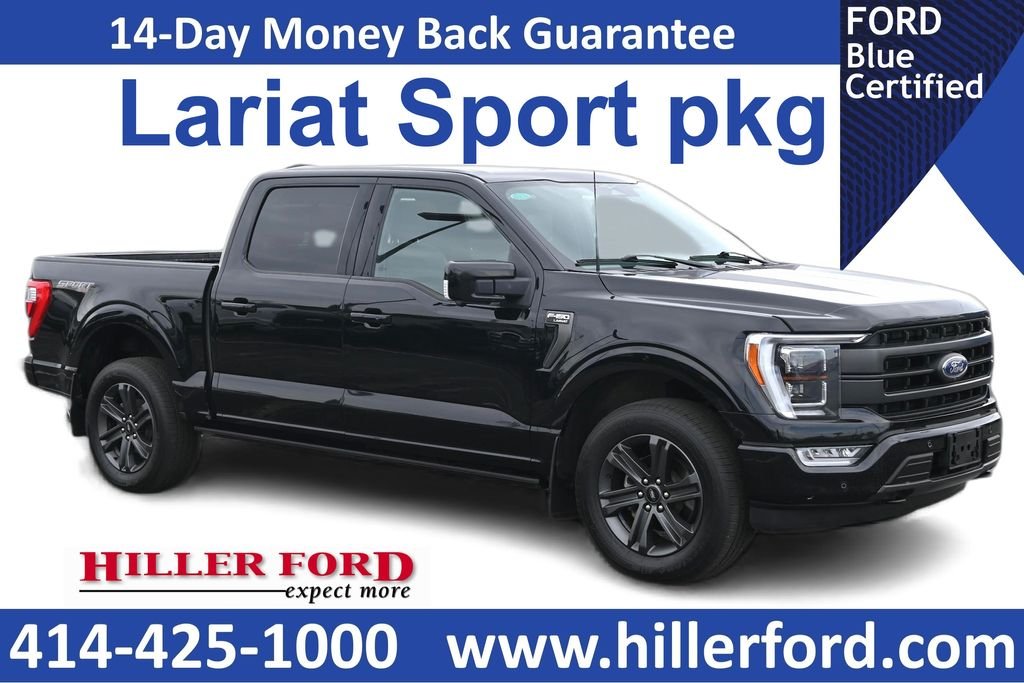 Certified Used 2023 Black Ford Lariat image 1
