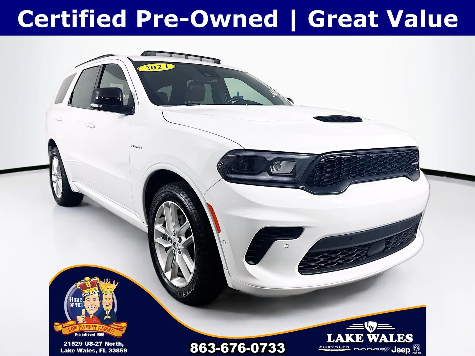 Certified Used 2024 White Dodge R/T Plus image 1