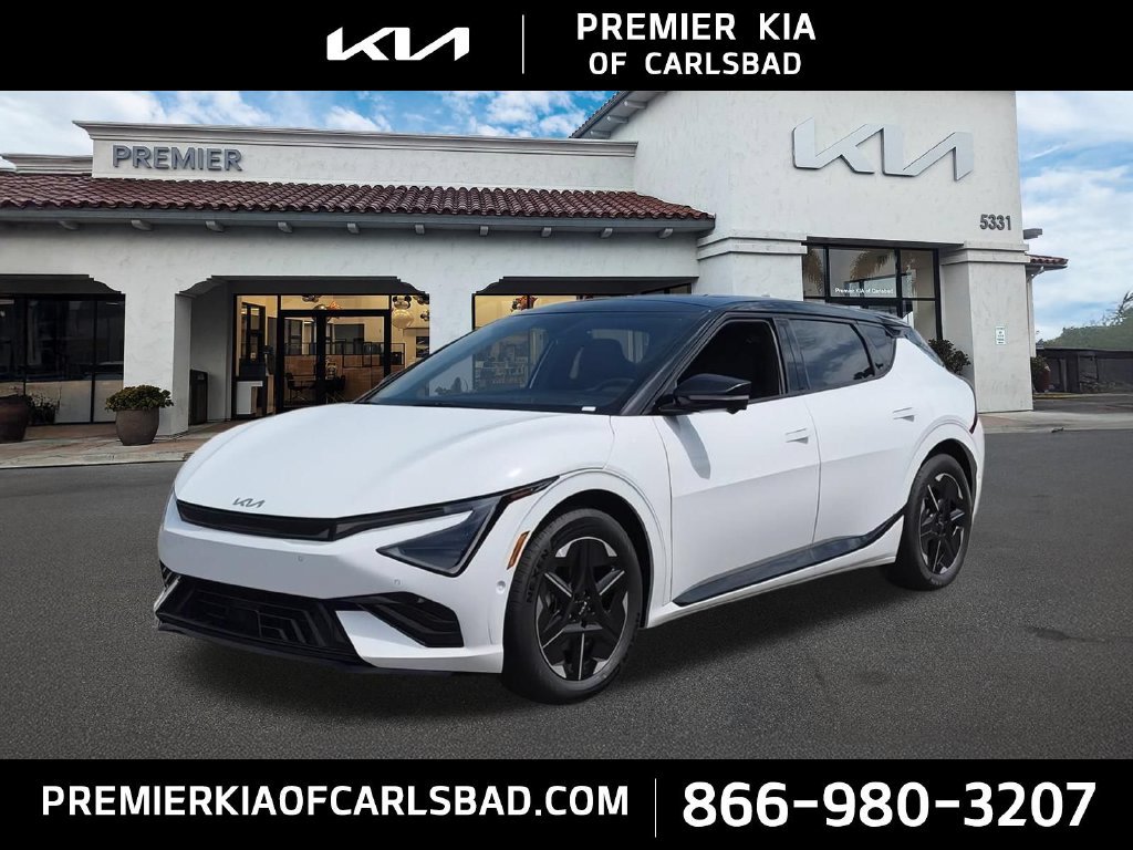 New 2026 Glacial White Pearl / Black Ro Kia GT-LINE image 1