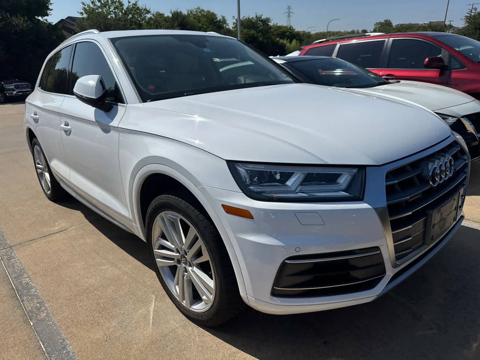 Used 2018 WHITE Audi Premium Plus image 2