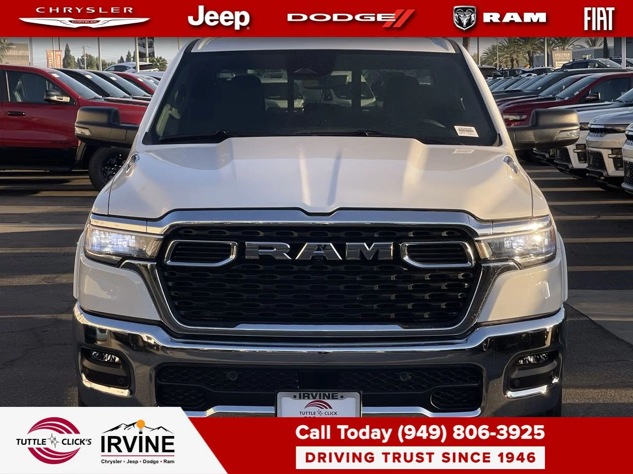 New 2026 Bright White Clear-Coat Exterior Paint RAM Big Horn image 8