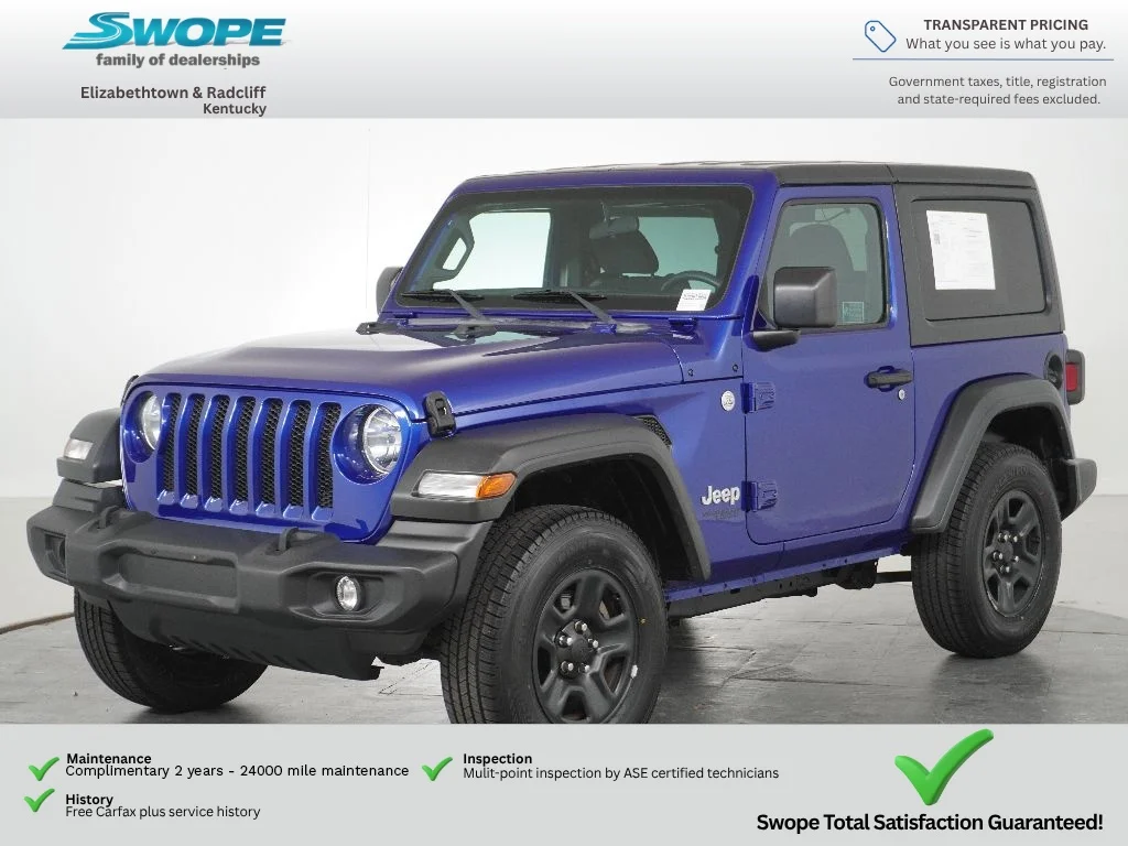 Used 2018 Ocean Blue Metallic Clearcoat Jeep Sport image 7