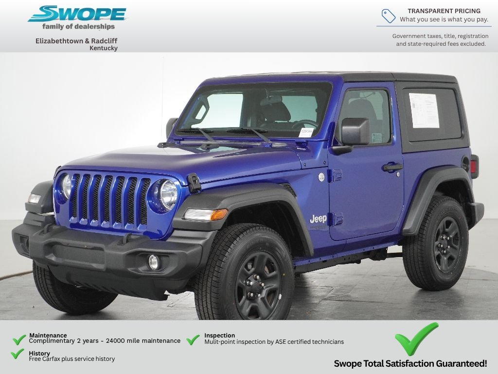 Used 2018 Ocean Blue Metallic Clearcoat Jeep Sport image 7
