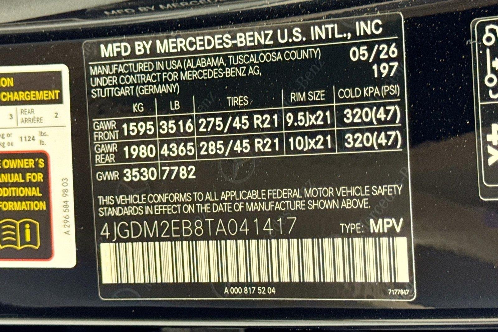 New 2026 Obsidian Black Metallic Mercedes-Benz EQS 400 image 30