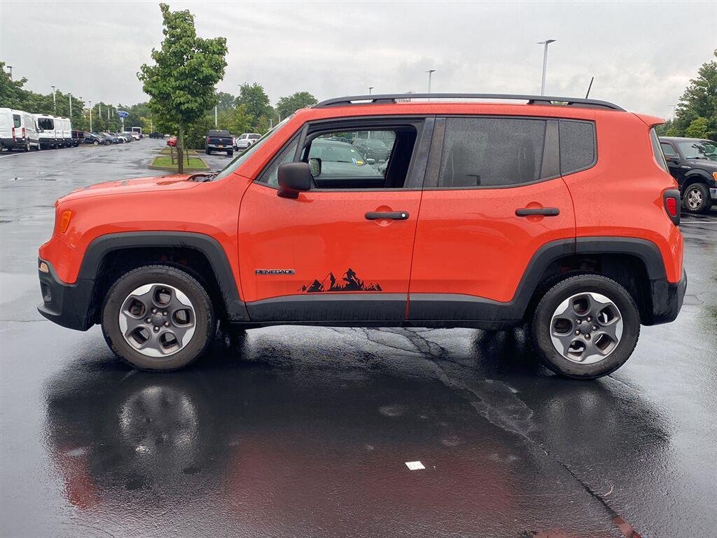 Used 2018 Omaha Orange Jeep Sport image 7