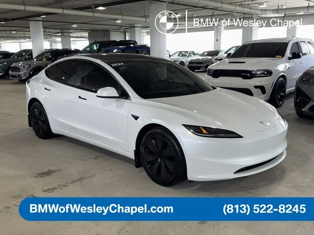 Used 2024 Tesla Model 3 Long Range with VIN 5YJ3E1EB6RF809340 for sale in Wesley Chapel, FL