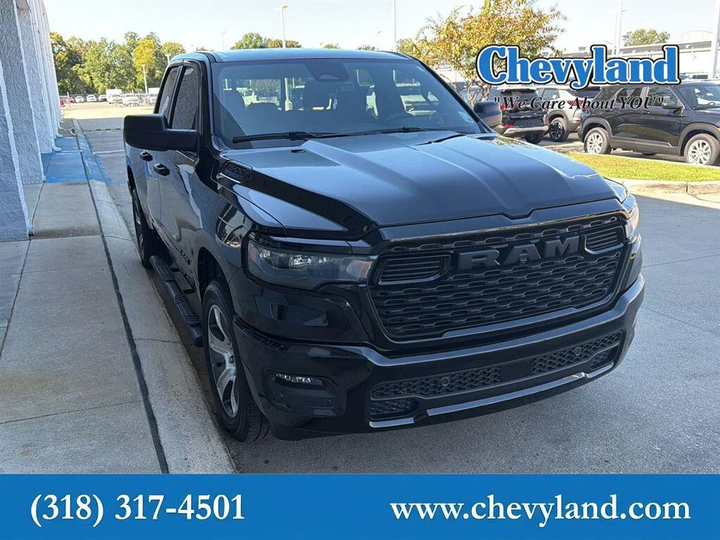 Used 2025 Diamond Black Crystal Pearlcoat Ram Tradesman image 1