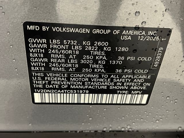New 2026 Blue Volkswagen 1.5T SE image 20