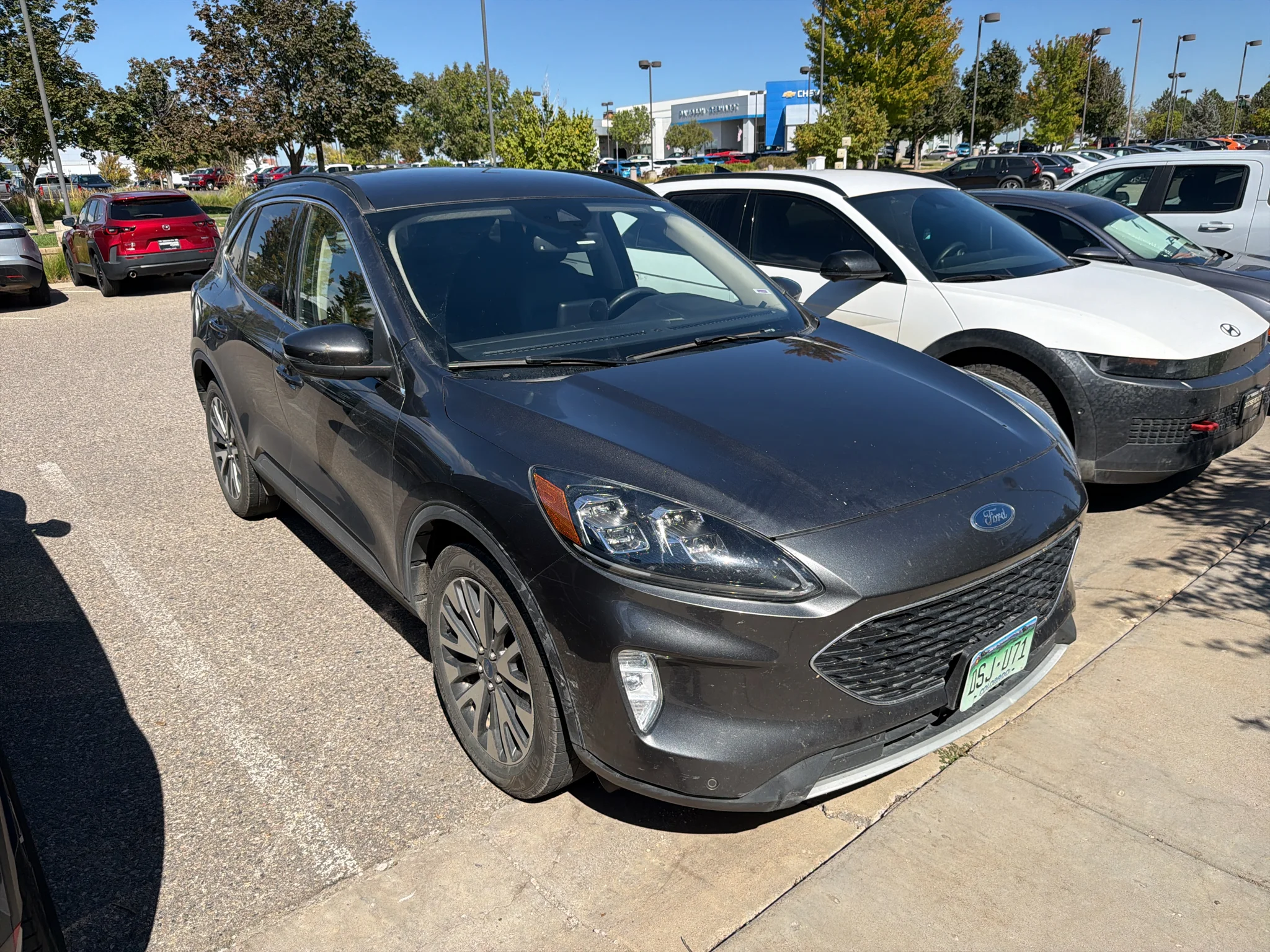 Used 2020 Magnetic Metallic Ford Titanium image 2