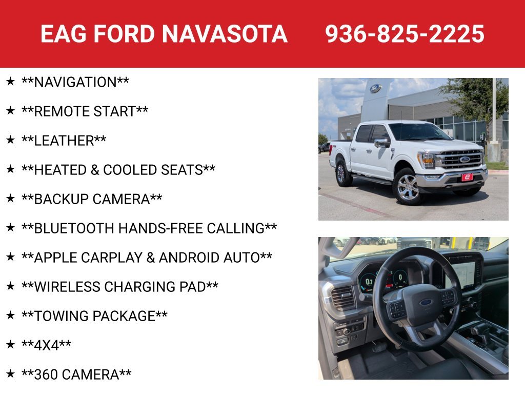 Used 2023 Oxford White Ford Lariat image 4