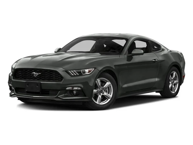 Used 2016 Orange Ford EcoBoost Premium Coupe 2D image 1