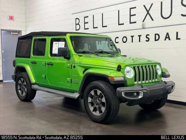 Used 2018 Green Jeep Unlimited Sahara image 2