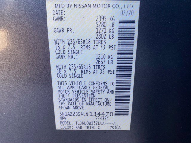 Used 2020 Gun Metallic Nissan SV image 24