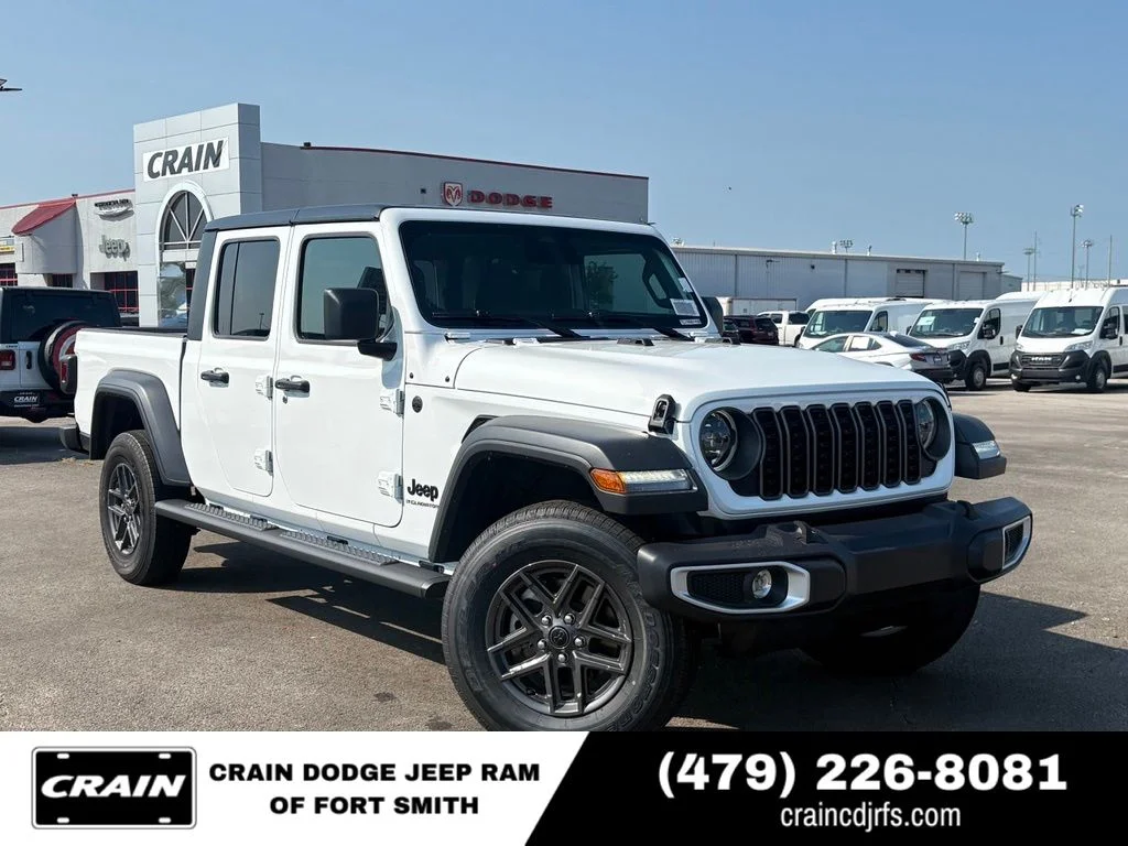 New 2026 Bright White Clear-Coat Exterior Paint Jeep Sport S image 1