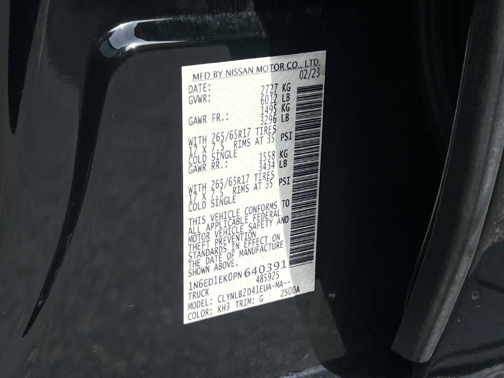 Used 2023 Black Nissan SV image 10