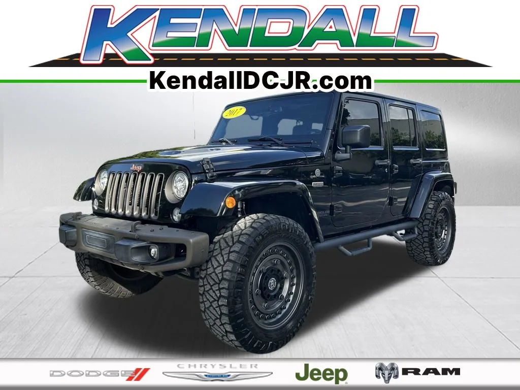 Certified Used 2017 Black Jeep Unlimited Sahara image 1