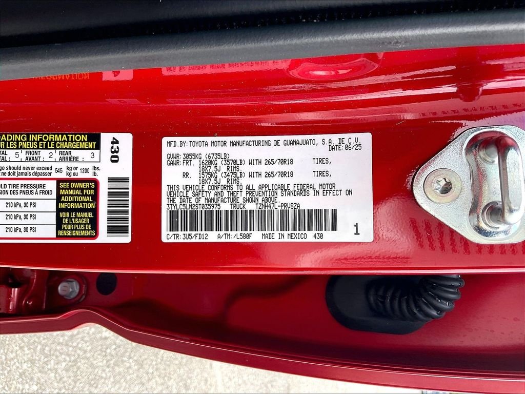 Used 2025 Supersonic Red Toyota TRD Off Road image 32
