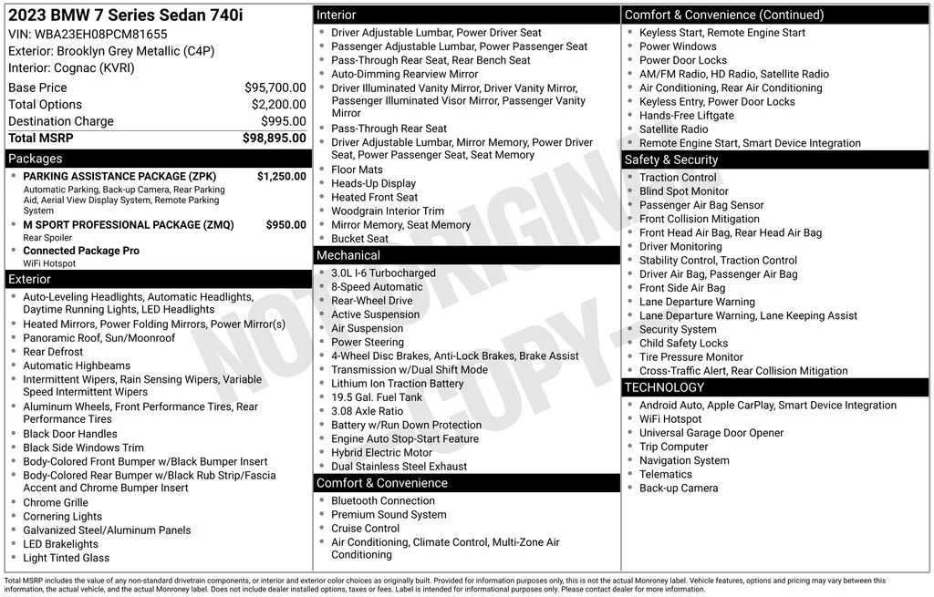Certified Used 2023 Gray BMW 740i image 9