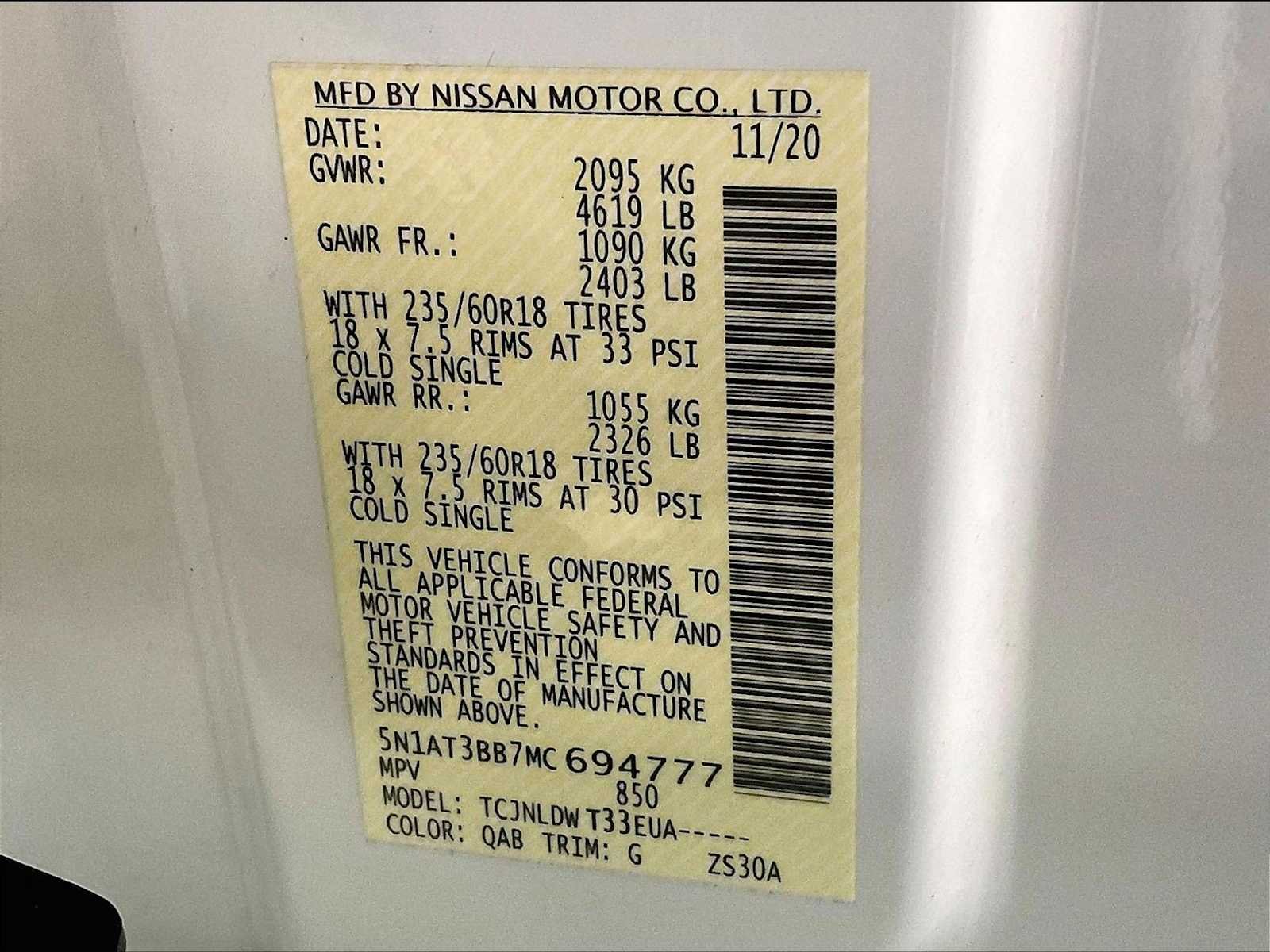 Used 2021 Pearl White Tricoat Nissan SV image 36